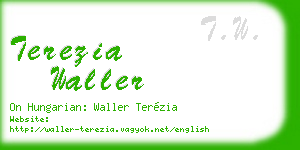 terezia waller business card